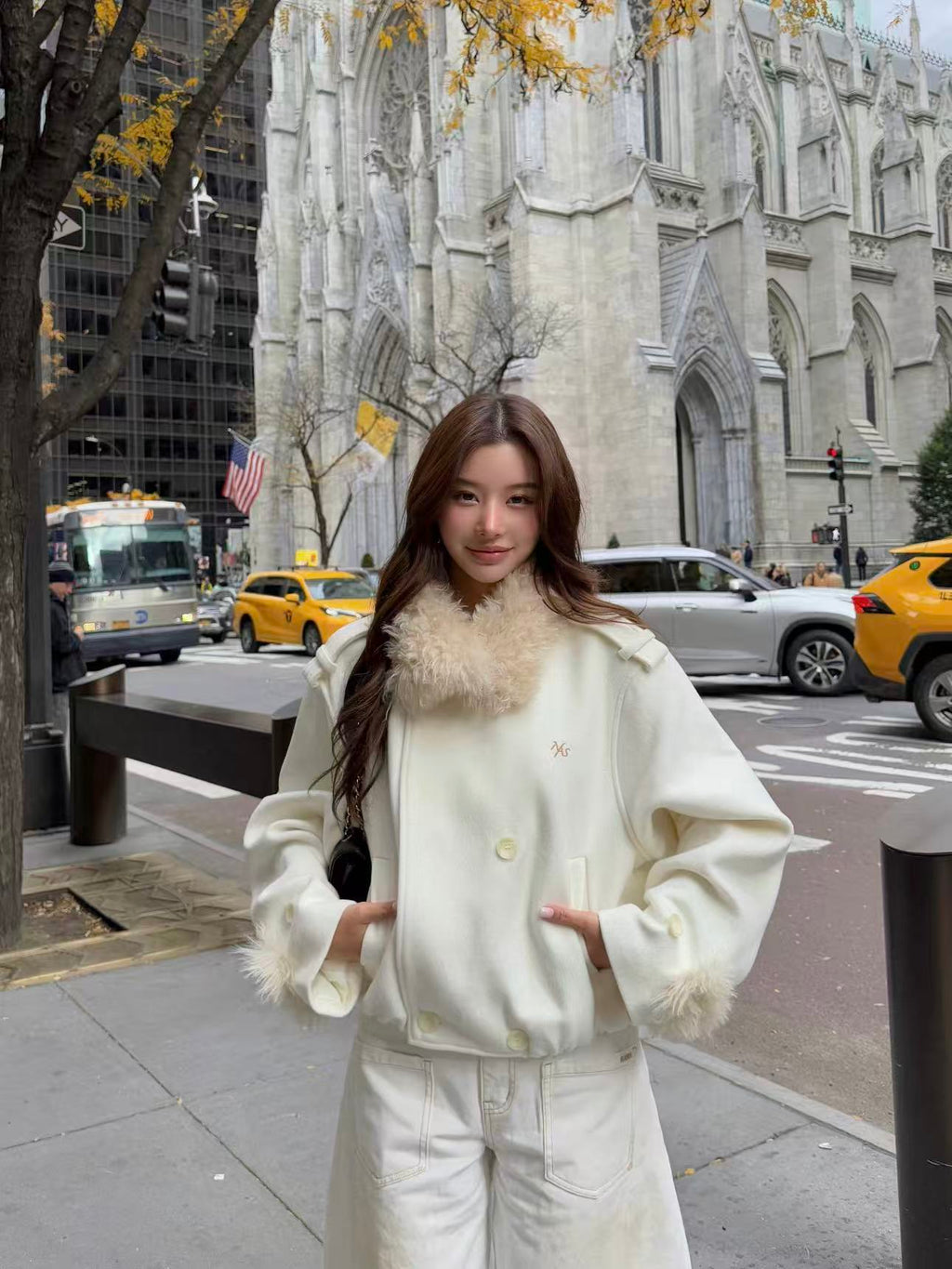 NAWS Snow Melt Polar Oversized Woollen Coat