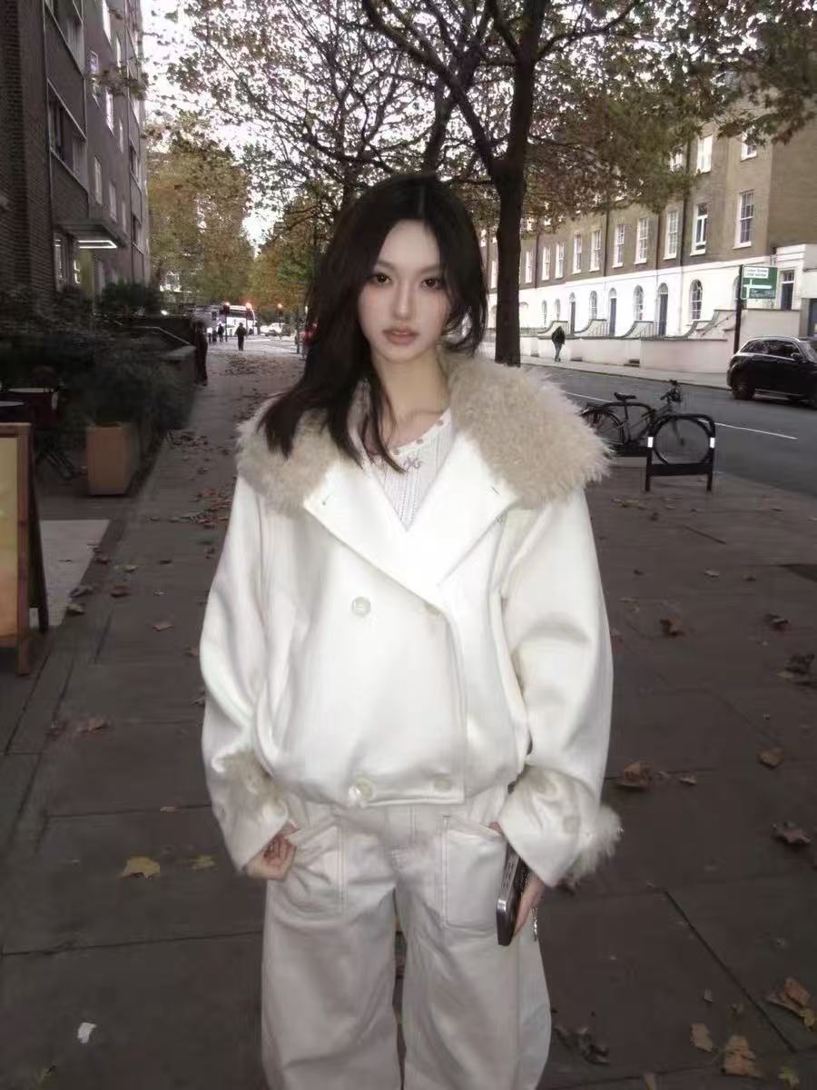 NAWS Snow Melt Polar Oversized Woollen Coat