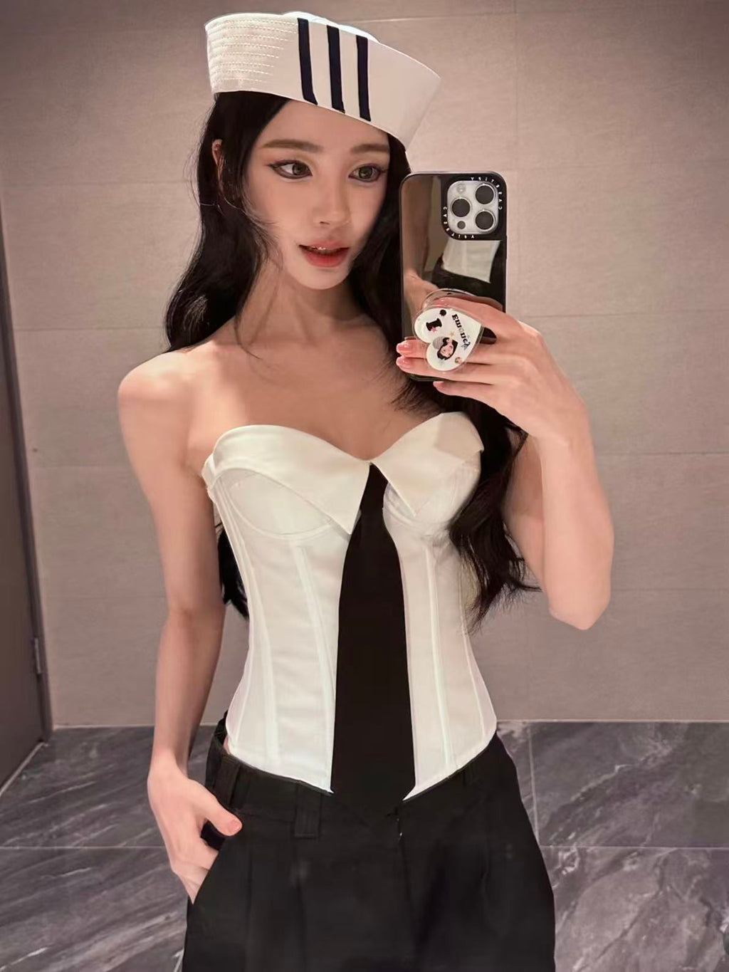 KC Jagger Tie Bustier Top