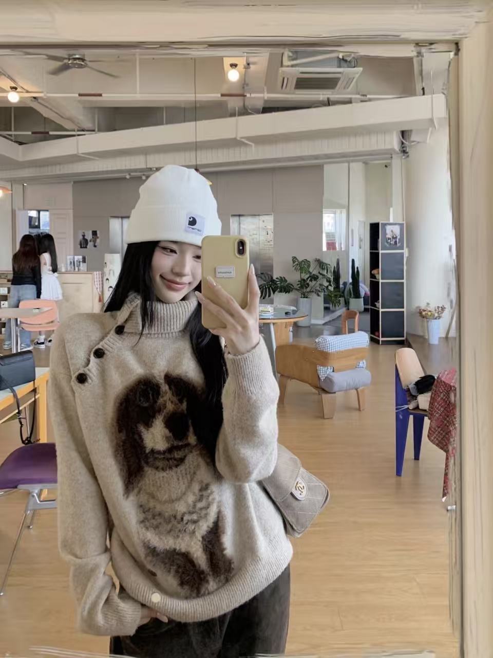 KC Jagger Puppy Collar Knit Sweater