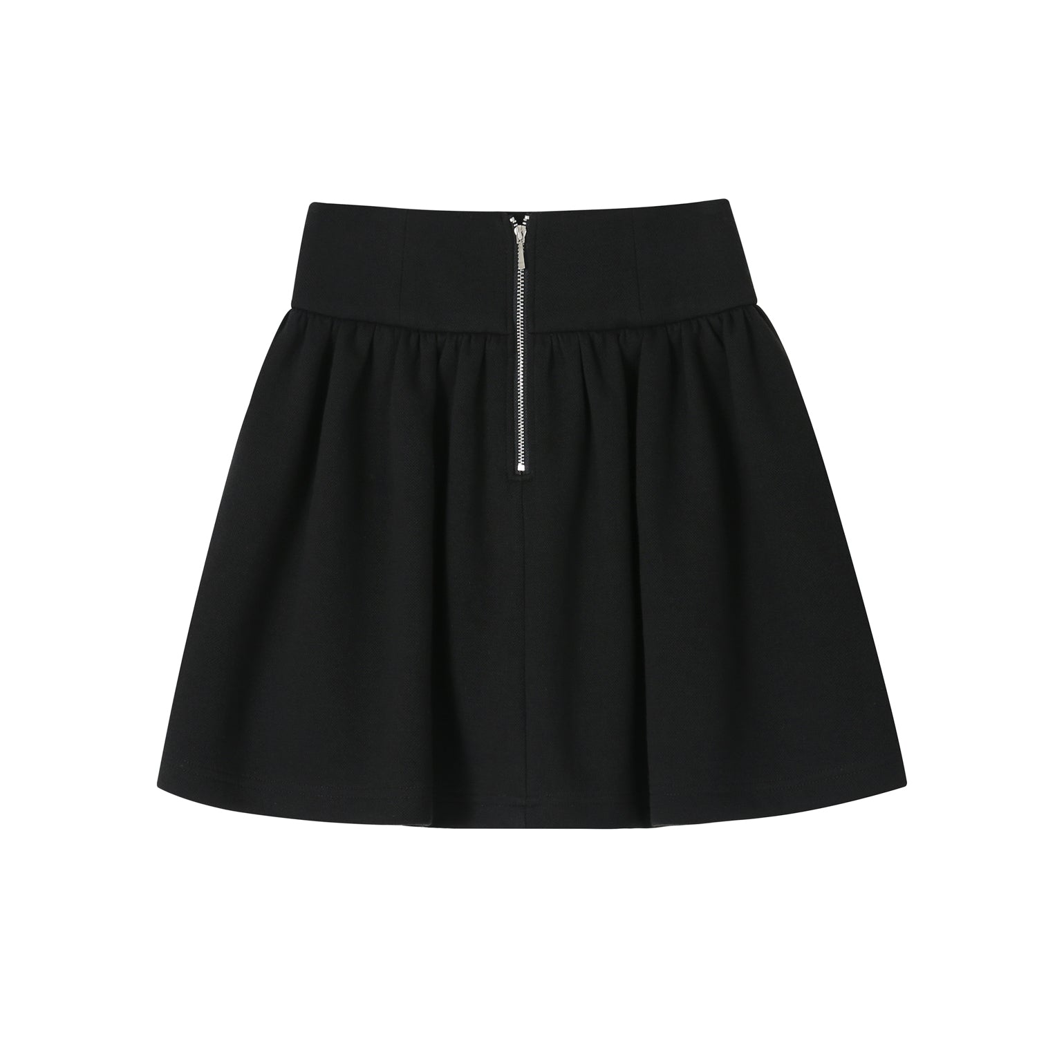 SomeSowe Zipped Umbrella Skirt Black