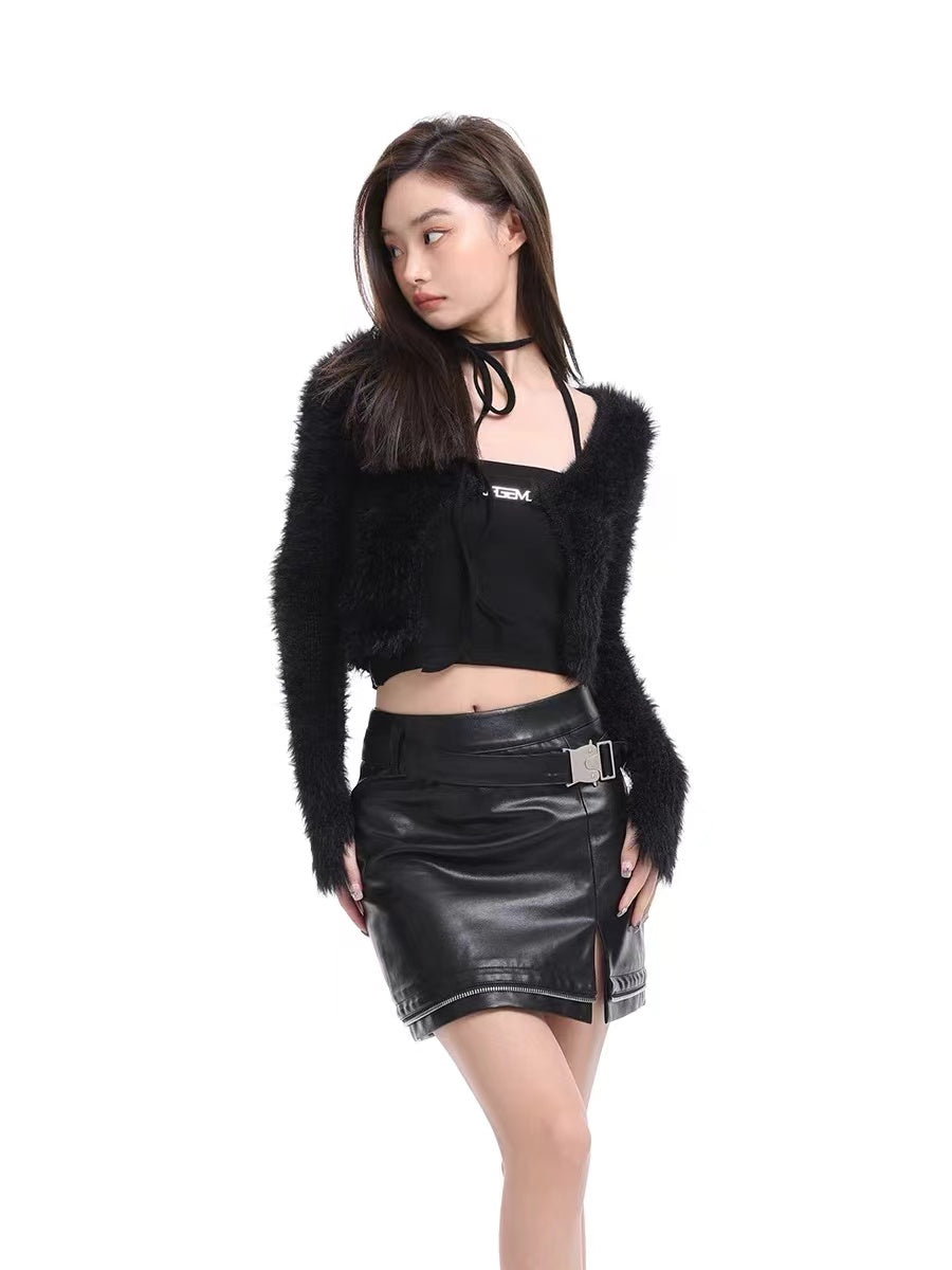 Agam Leather Skirt