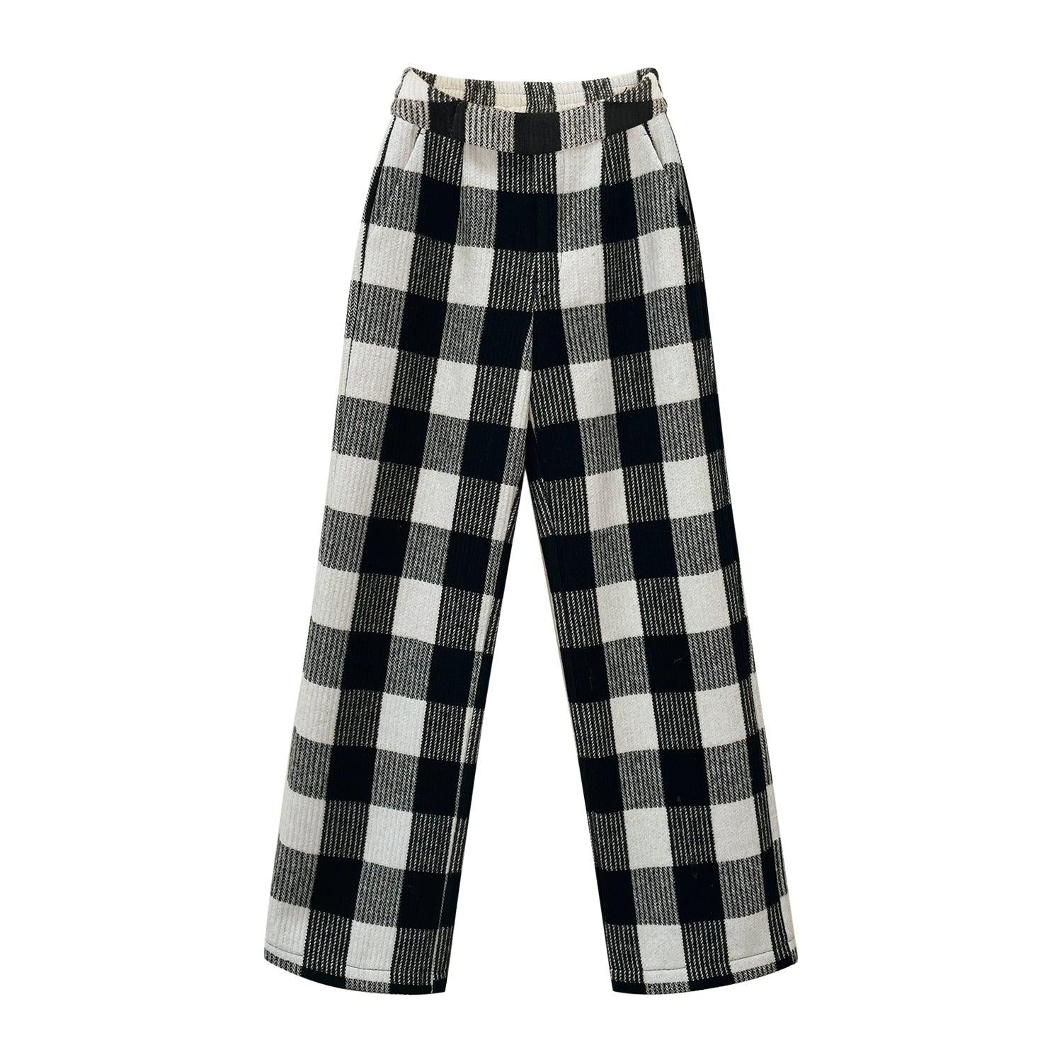 SomeSowe Checkered Oversize Pants