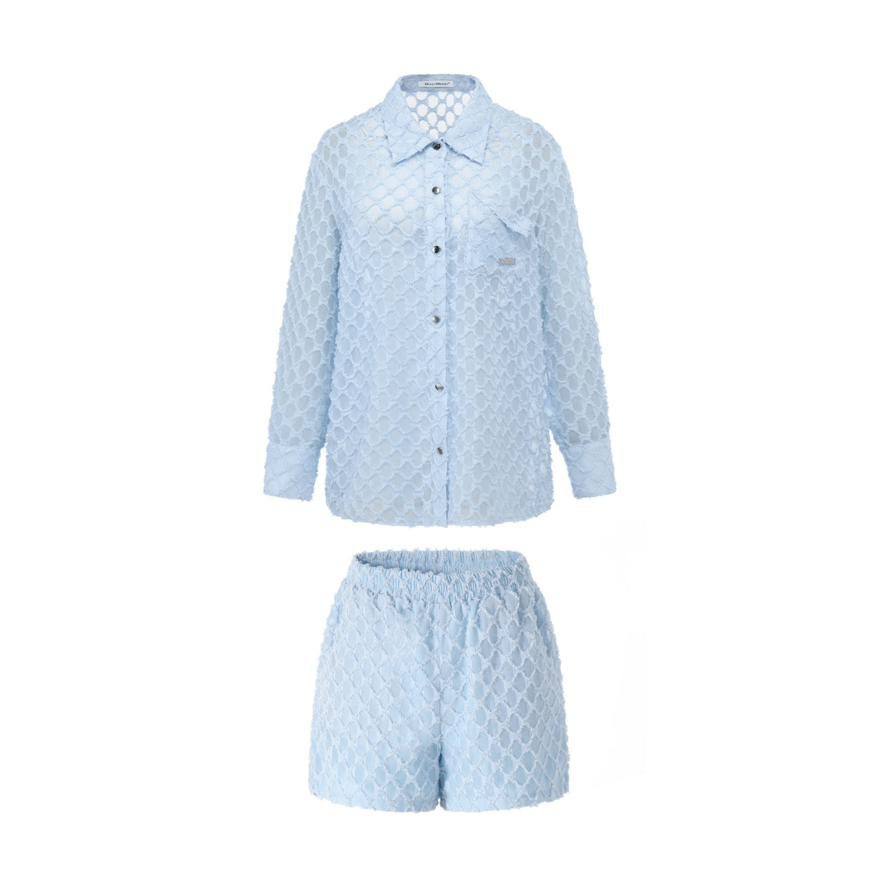 MacyMccoy Plaid Shirt & Shorts Set