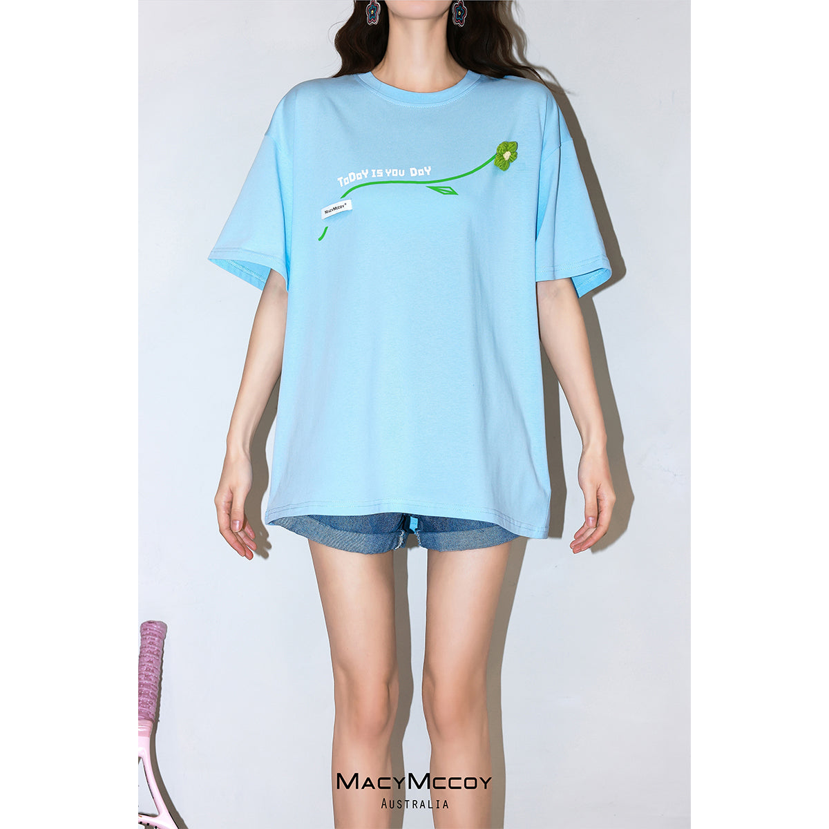 MacyMccoy Flower Hollow Out Tee