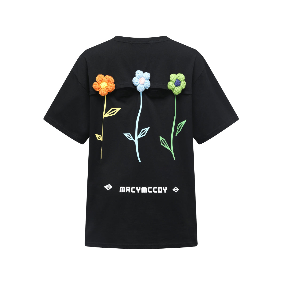 MacyMccoy Flower Hollow Out Tee