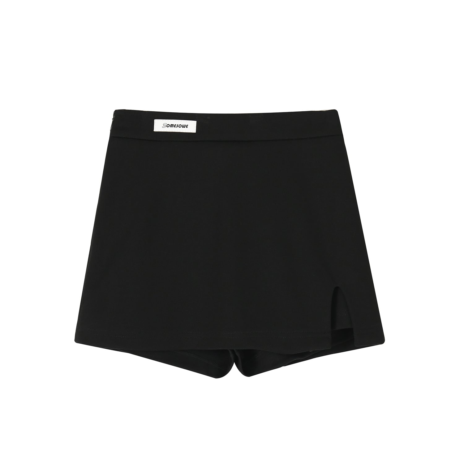 SomeSowe Split Skirt Shorts Black