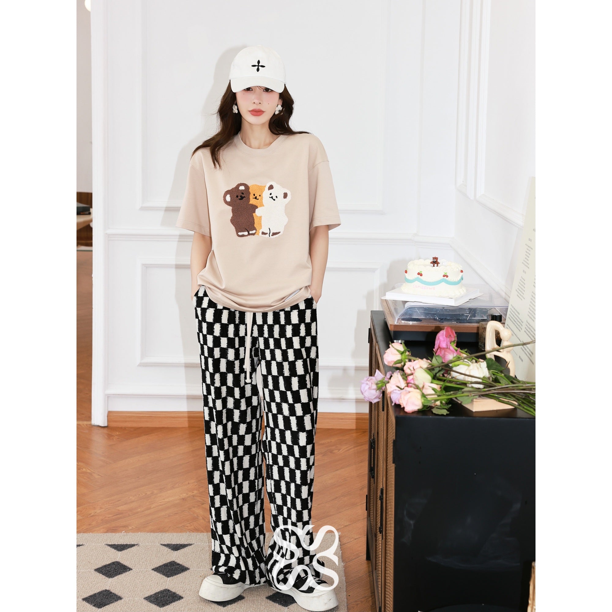 SomeSowe Hug Bears Oversize Tee Brown