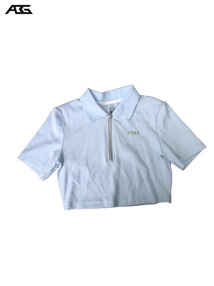 Anti Being General Zip Polo-tee