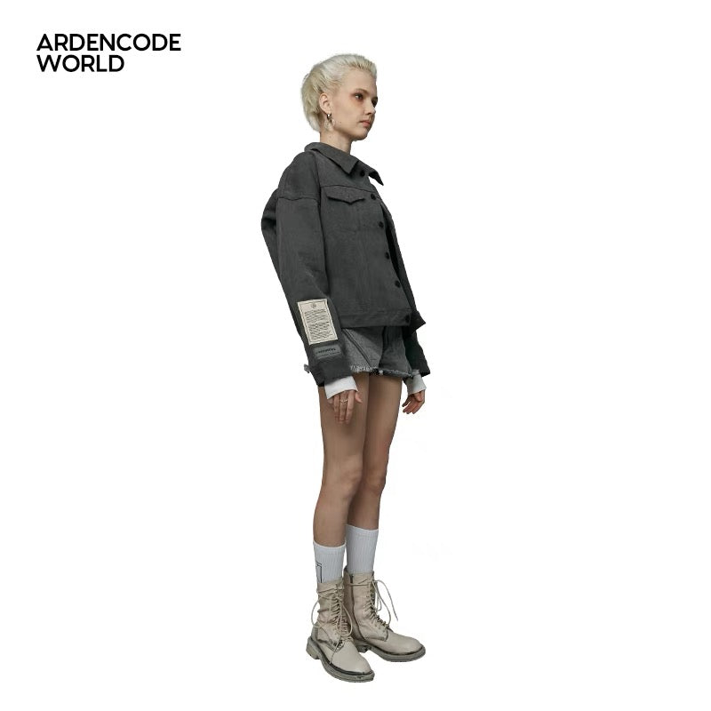 Ardencode World Black Denim Jacket