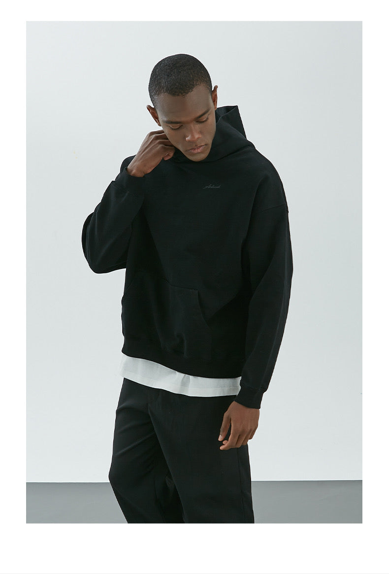 Ardencode Black oversized hoodie