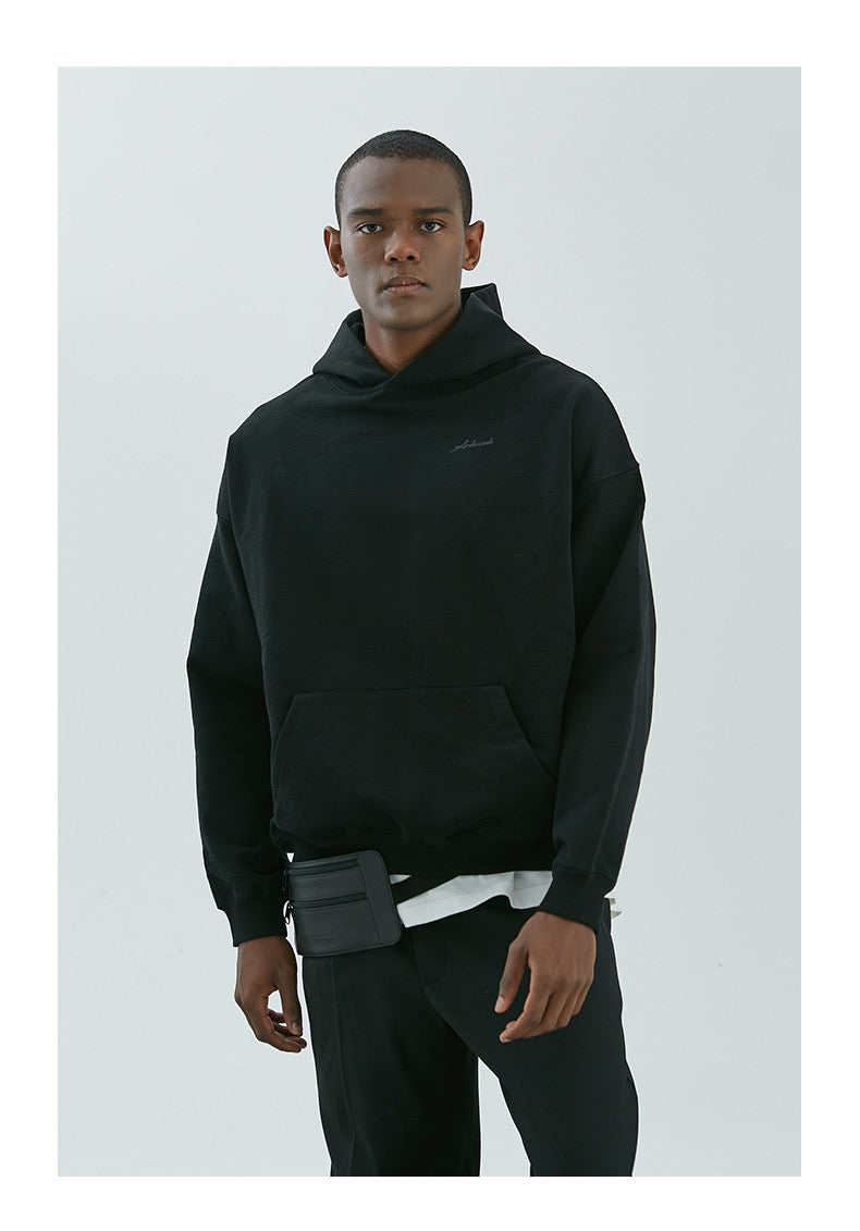 Ardencode Black oversized hoodie