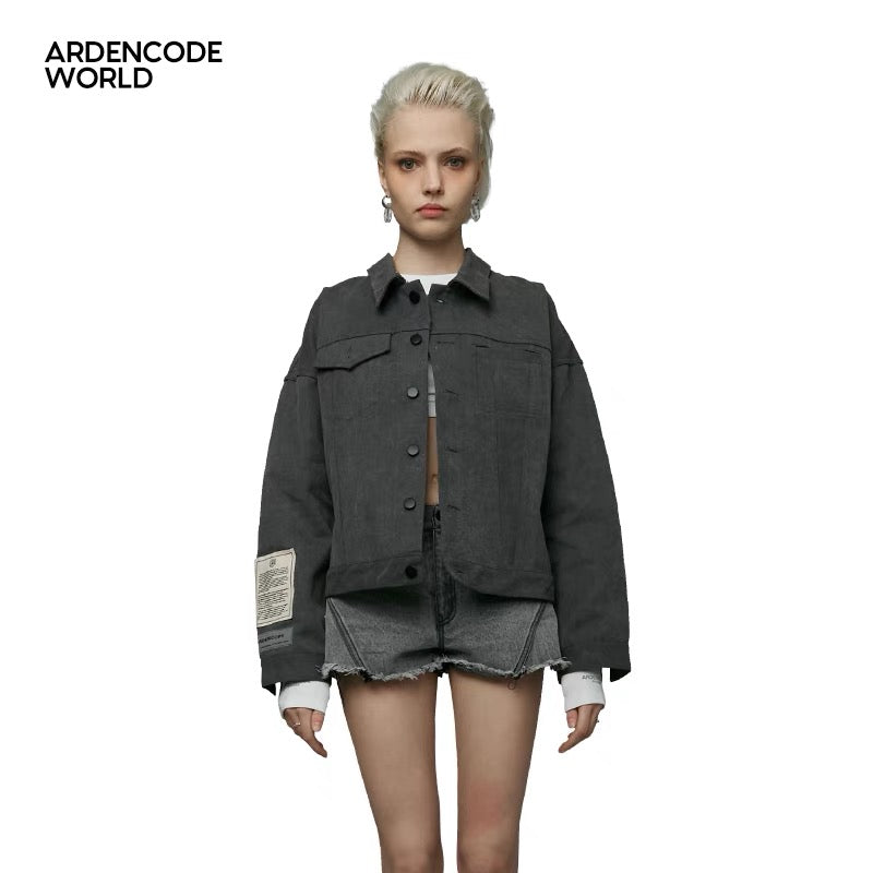 Ardencode World Black Denim Jacket