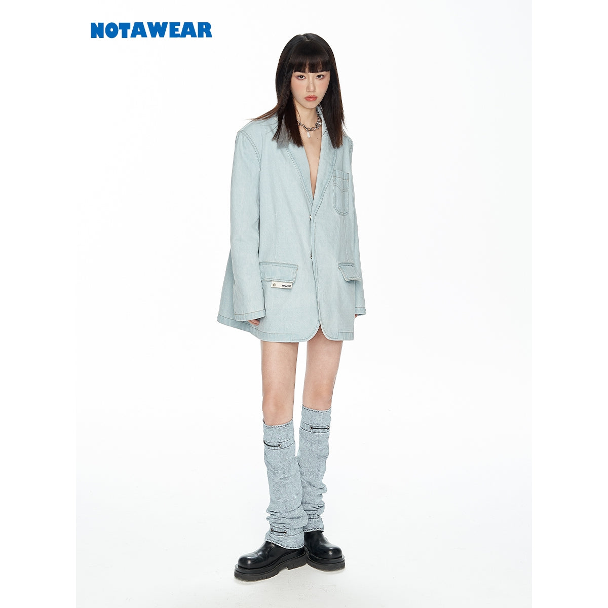 NotAwear Washed Oversize Denim Jacket